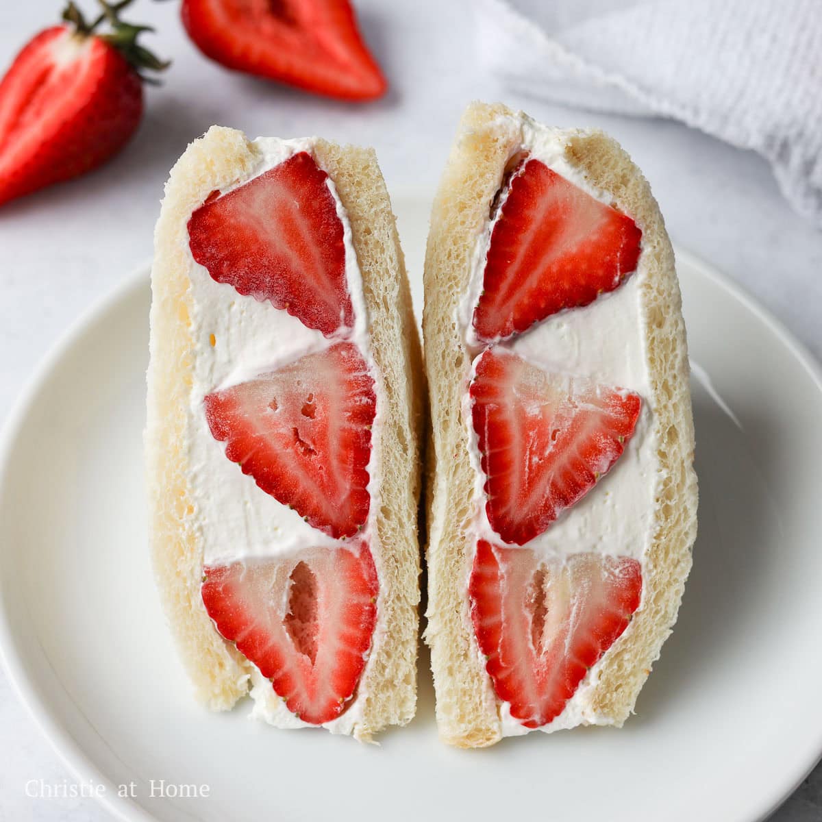 an image of strawberry sando
