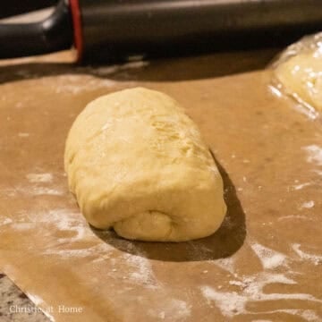 roll up the oval into a bun