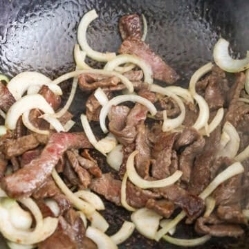 Next add onions and fry until translucent.