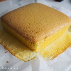 Carefully remove the cake from the pan and peel away the sides of the parchment paper. While the cake is hot, slice into squares. This cake can be served warm or cold.