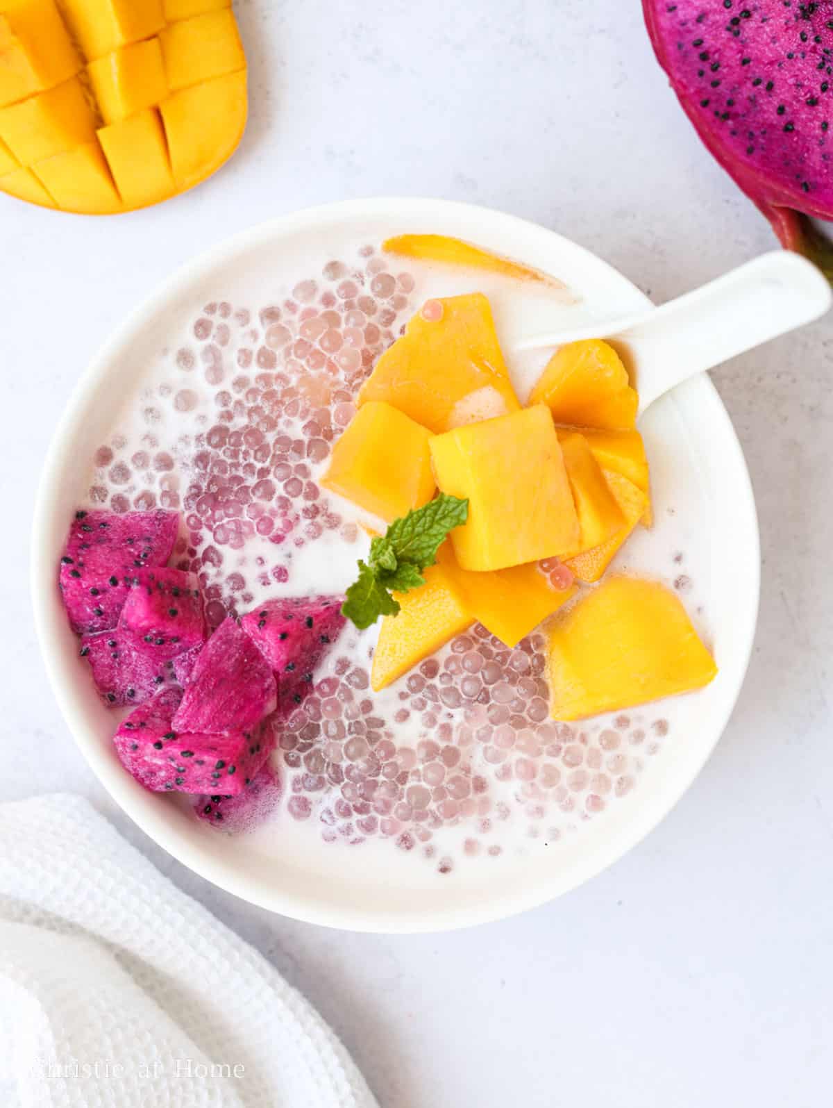 coconut mango pitaya sago