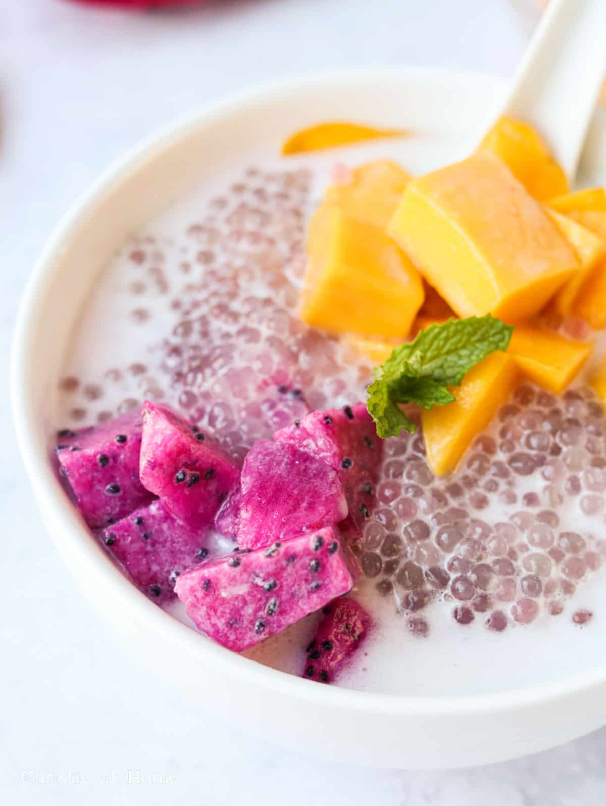 coconut mango pitaya sago
