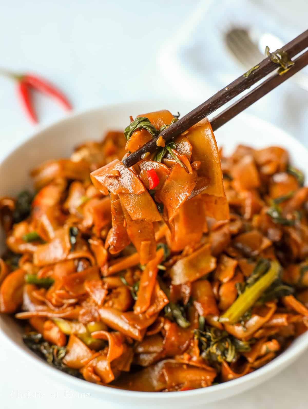 thai drunken noodles