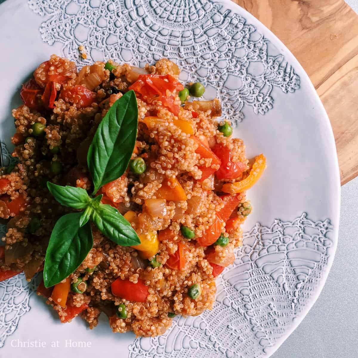Warm Tomato Quinoa Salad