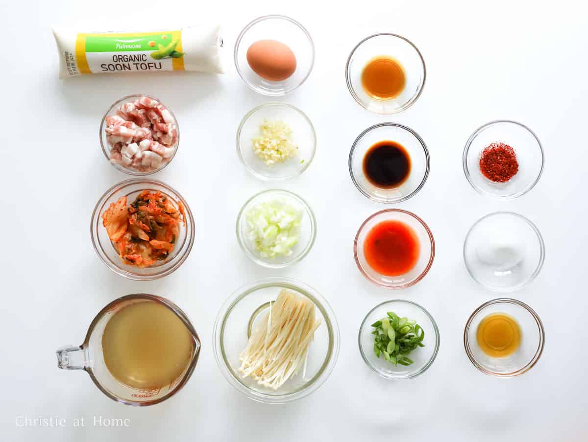 ingredients to make sundubu jjigae