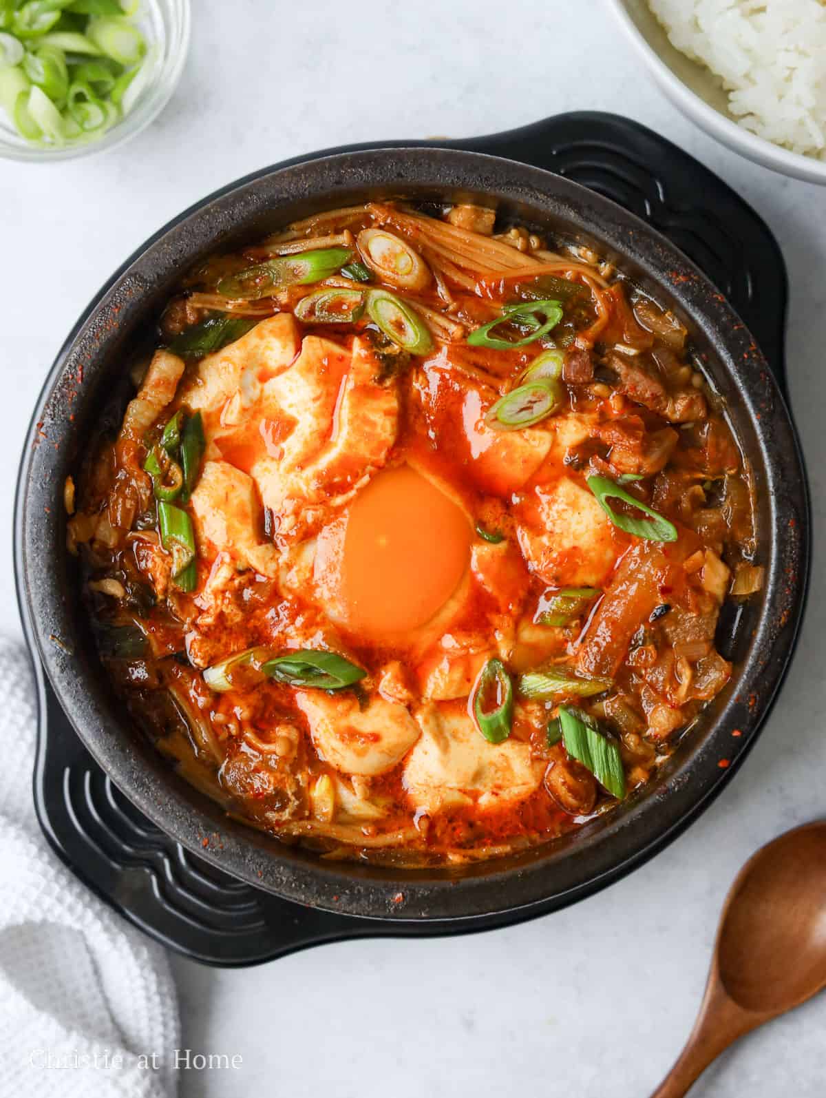 a picture of sundubu jjigae
