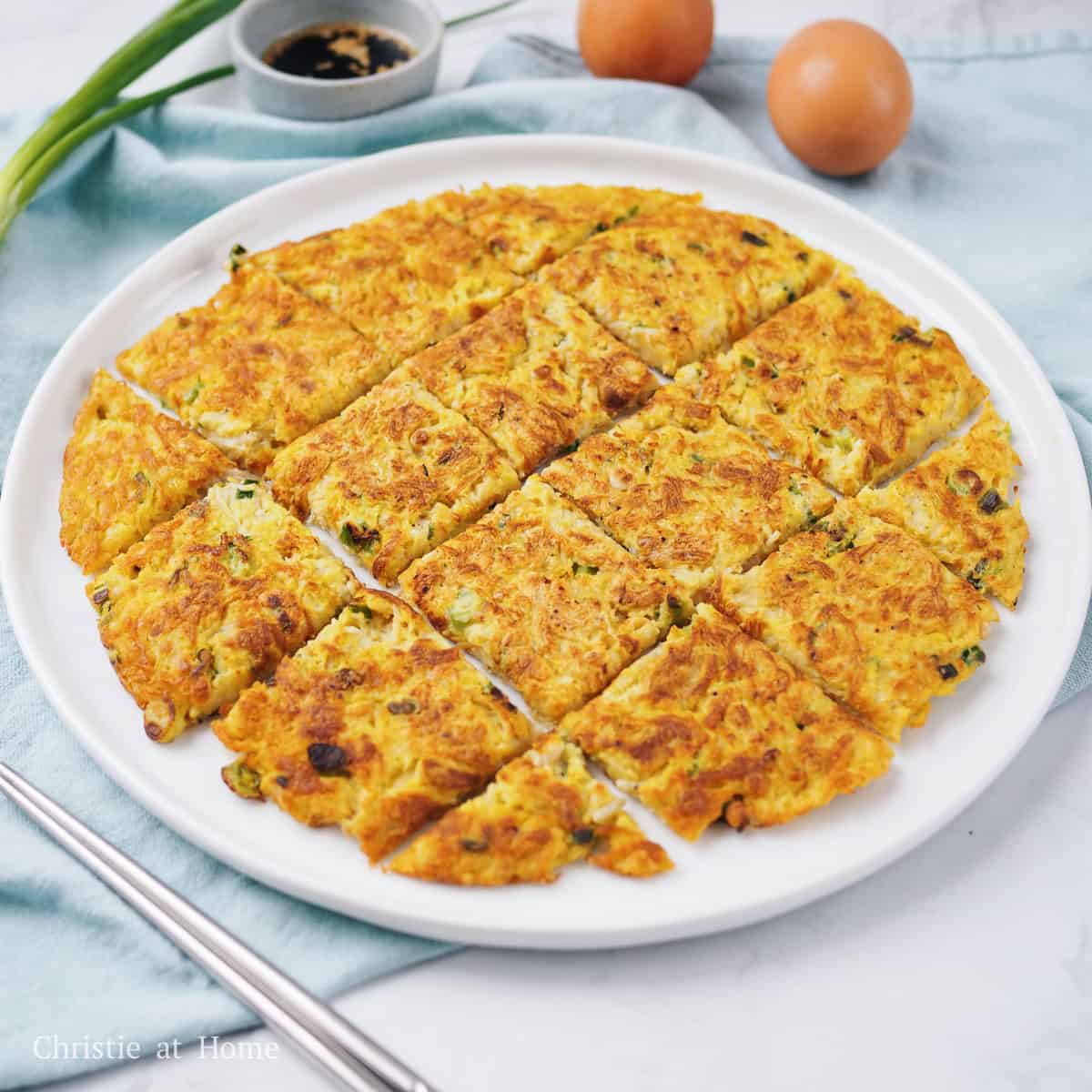 Enoki Mushroom Egg Pancake