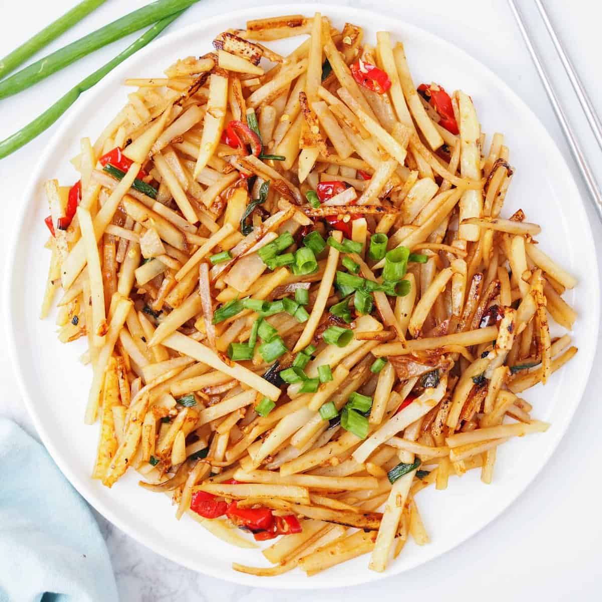 Chinese Spicy Sour Potatoes