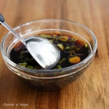 Combine the dipping sauce ingredients.