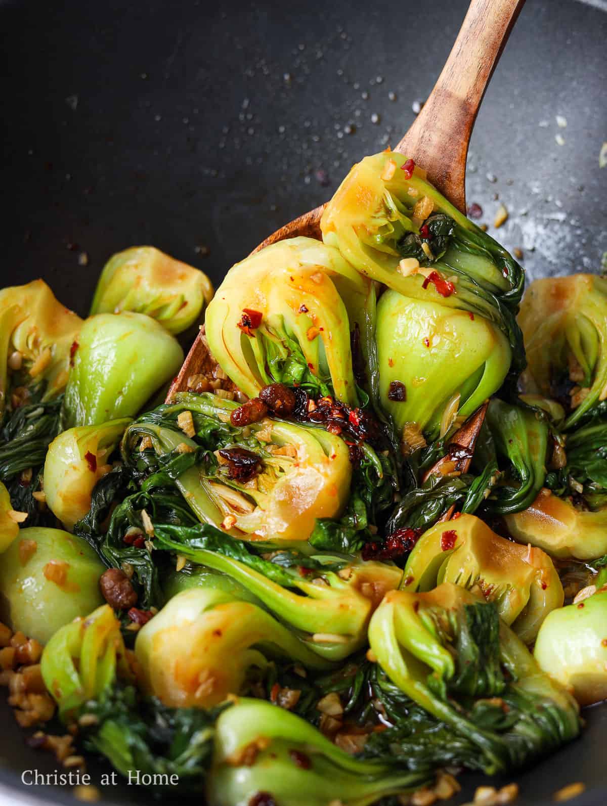 Spicy Garlic Bok Choy