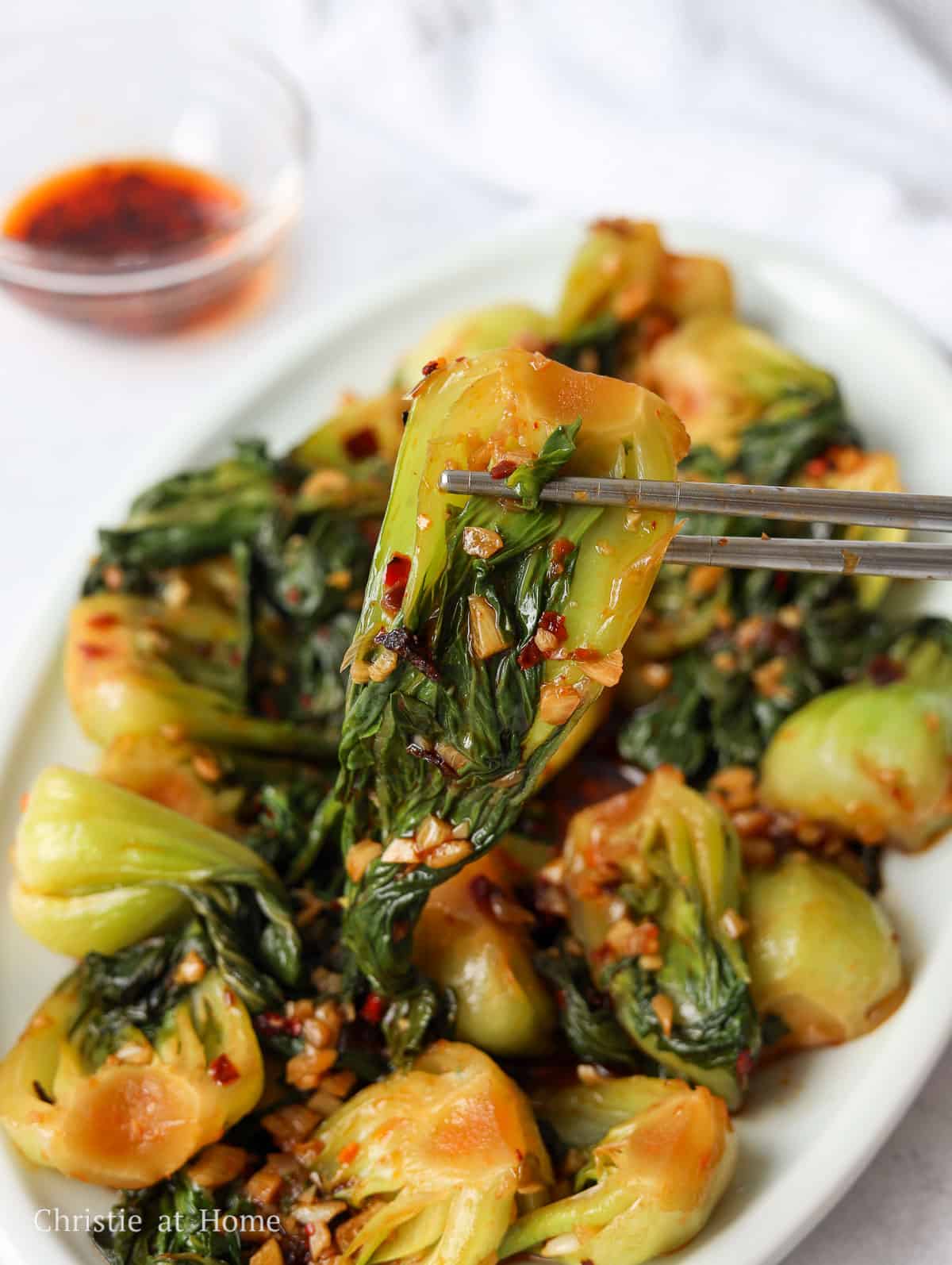 Spicy Garlic Bok Choy