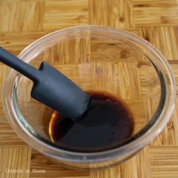 Combine the sauce ingredients until sugar has dissolved.