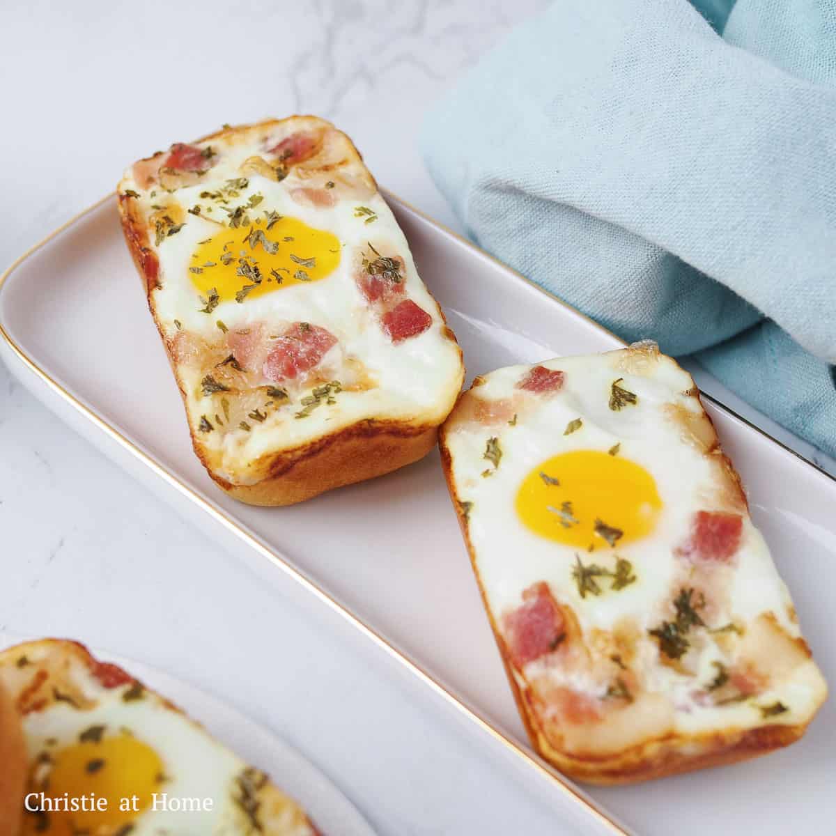 Bake for 23-25 minutes at 400 degrees F or insert a clean toothpick into the center and if it comes out clean, it's done baking. Remove the bread from the molds and let them cool a bit before serving with a condiment of your choice (like ketchup, mustard, or mayonnaise).