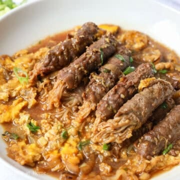 featured image of enoki beef rolls