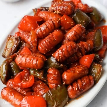featured image of korean sausage stir fry