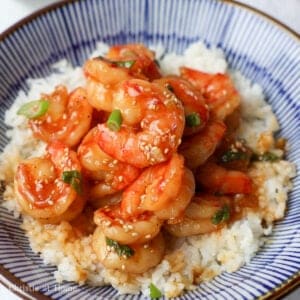 featured image of honey garlic shrimp