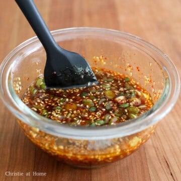 Meanwhile, in a small bowl, combine sauce ingredients as listed above. Â