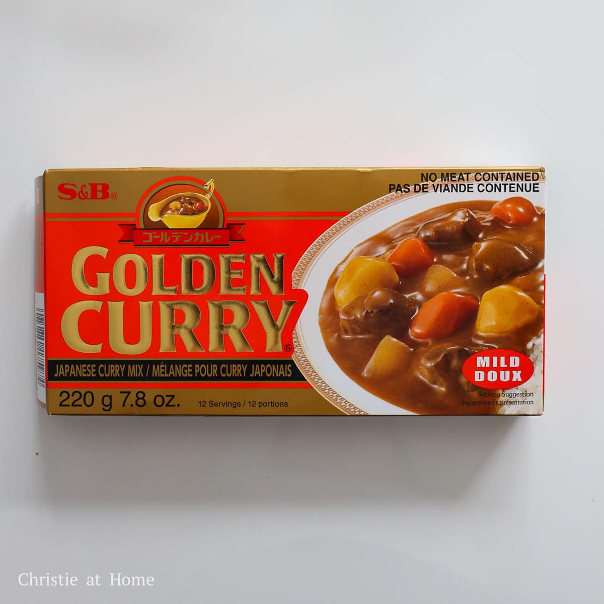an image of Japanese curry block in package